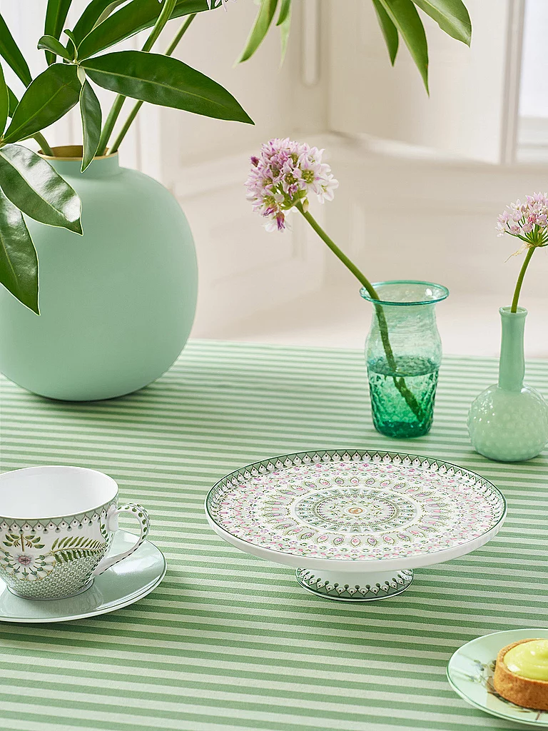 PIP STUDIO Mini présentoir à gâteau LILY & LOTUS 21cm Moon Delight vert clair